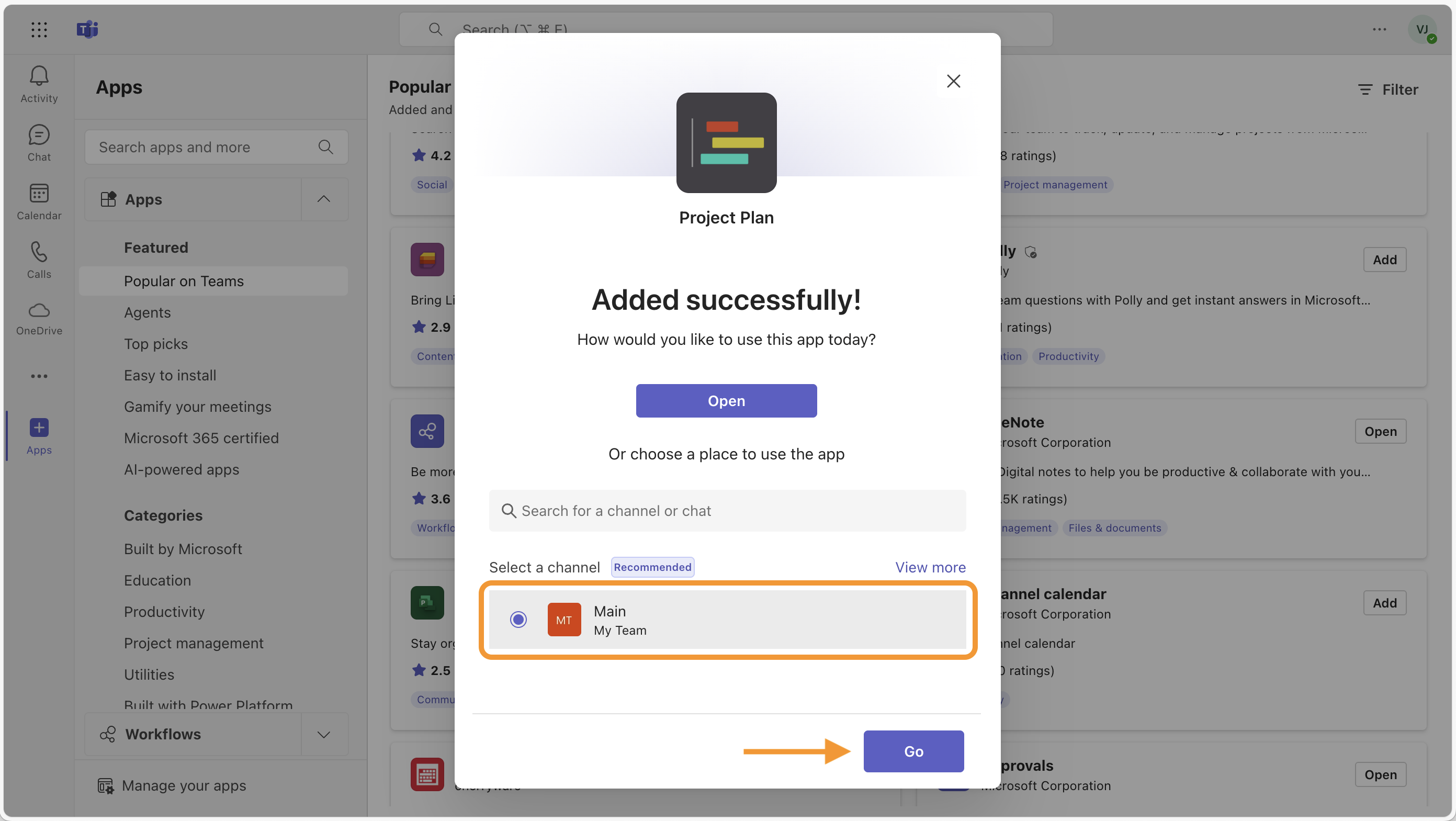 How to create a Project Plan in Microsoft Teams (2/3)